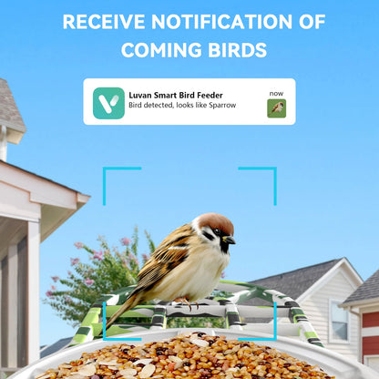 Smart Bird Feeder with Camera, 1080P HD Bird Watching Camera