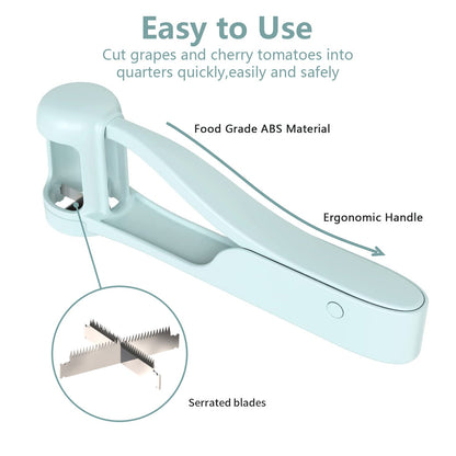 Grape Cutter for Toddlers, Grape Cherry Tomatoes Strawberry Cutter Tool