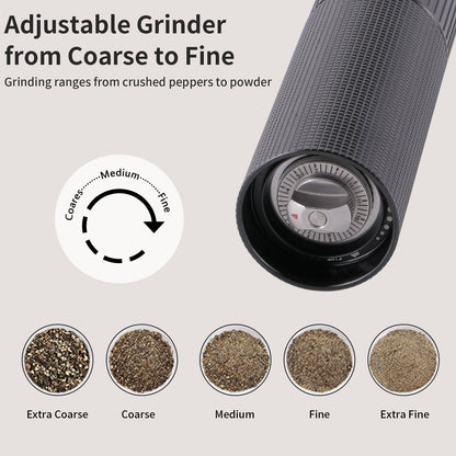 Professional Pepper Grinder Mill,Heavy Duty High Output Aluminum Pepper Mill